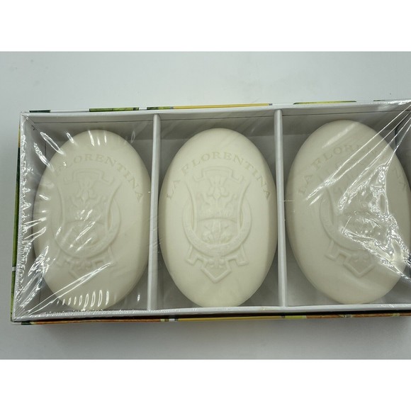 La Florentina BOBOLI CITRUS (ORANGE) -3 X 5.3 oz Embossed Luxury-Italy SEALED! - Picture 7 of 7